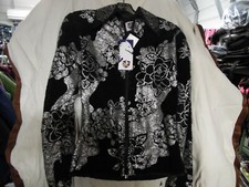 Rhc Equestrian Show Shirt Jacket Black With Silver Overlay Holiday Shirt