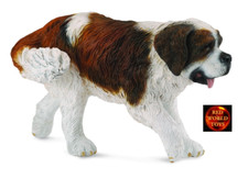 Saint St Bernard Dog Toy Model Figure by CollectA 88506 Cake Topper Brand New