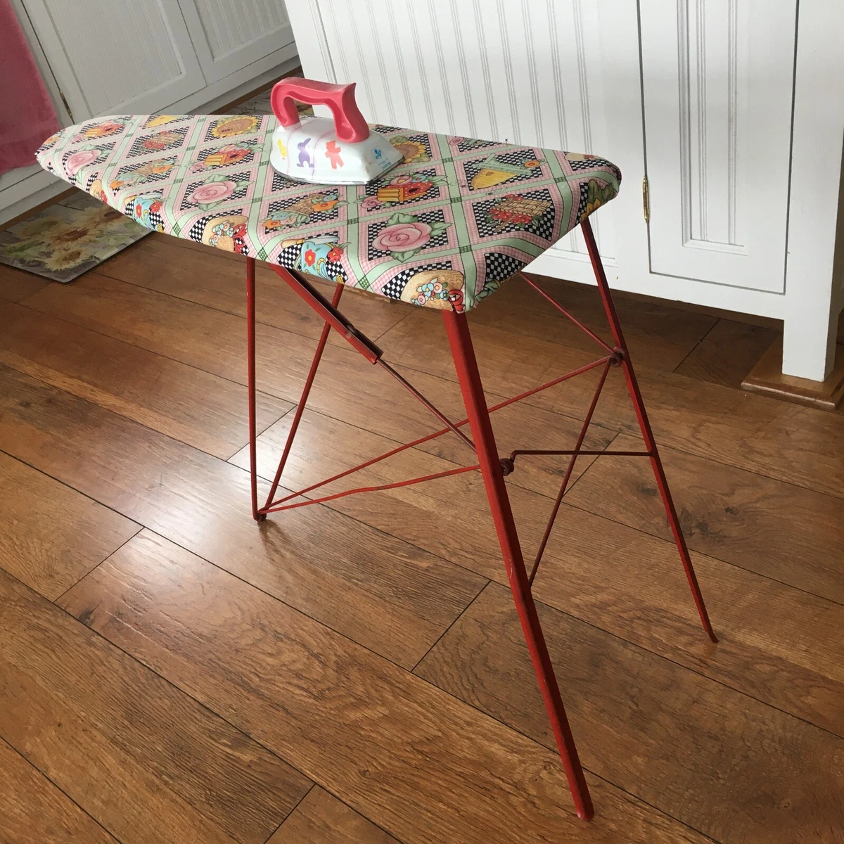 Vintage Antique Childs Ironing Board Iron 1950s 22