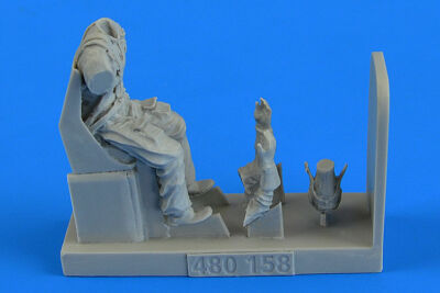Aerobonus 480.158 - 1:48 Czechoslovakian Air Force Fighter Pilot W Seat F. Avia