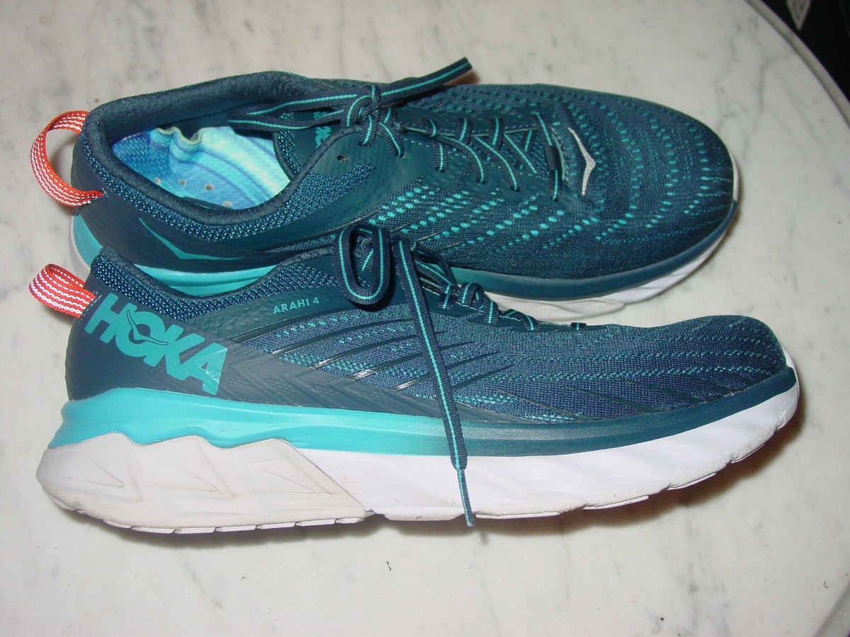 Hoka One One Arahi 4 Mens Running Sneaker Majolica Blue Size 10 2E‎ Hoka One One Arahi 4 - Mens Majolica Blue/Dresden Blue main image 3
