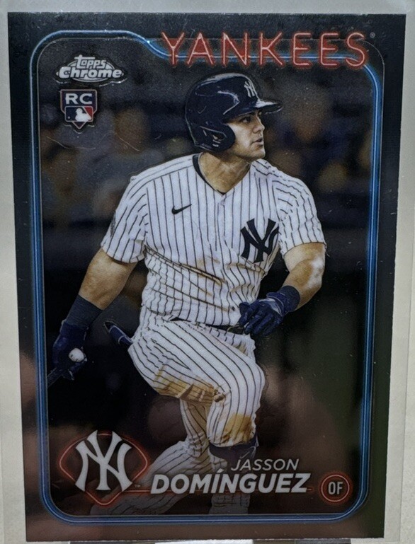 Jasson Dominguez Rookie RC 2024 Topps Chrome Base #89 New York Yankees