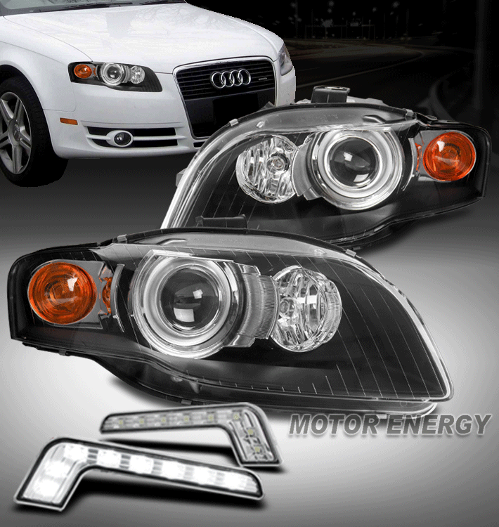 アウディA4 S4 RS4 B7セダン用LEDテールランプ 2005-2008y Full Smoked LED Tail Lights for AUDI A4 S4 S-Line B7 05-08 4