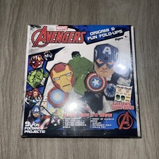 Marvel Avengers Origami & Fun Fold-ups. 9 Fun Projects Includes Stickers. NEW