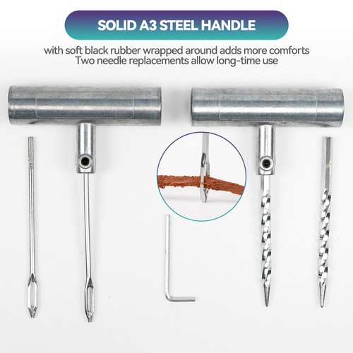 23PC Tire Puncture Car 4WD Offroad Plugs Tubeless Tool Repair Kit Tyre Recovery - Picture 4 of 7