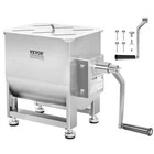 Manual Meat Mixer, 30 Pound Capacity Tank Meat Processing Equipment, Stainless S