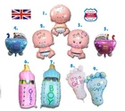 XL 80CM BABY BOY GIRL FOIL BALLOON FOR BABY SHOWER CHRISTENING NEWBORN BIRTHDAY
