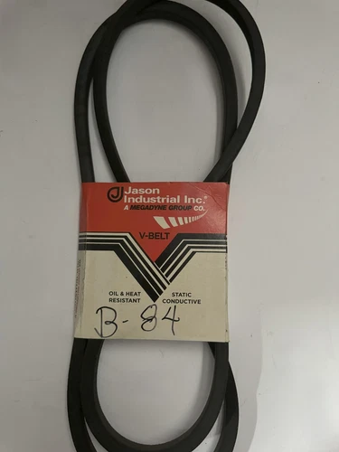 Jason Industrial Inc B84 or 5L870 V-Belt, Classic Wrapped Rubber X3 V-Belt, Blac