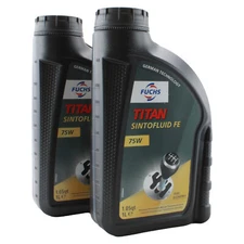 Fuchs 2 Liter TITAN SINTOFLUID FE SAE 75W Manual Transmission Fluid 2 x 1L
