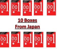 NEW Japan OKAMOTO 001 0.01 Polyurethane Condom 3 pcs x 10 boxs From Japan