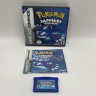 New ListingNintendo Game Boy Advance Pokémon Sapphire GBA Manual Authentic New Battery Case