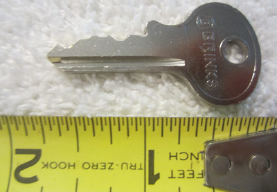 # 3126 ad  Brinks security lock,padlock,safe key,M1 VTG