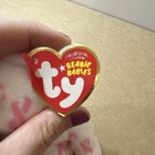 Ty Beanie Babies Giving Bear Plush Pink Ribbon Print 2007 Ages 3-5 Years — photo 3