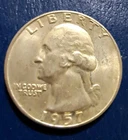 1957 SILVER WASHINGTON QUARTER  No Mint FREE SHIP