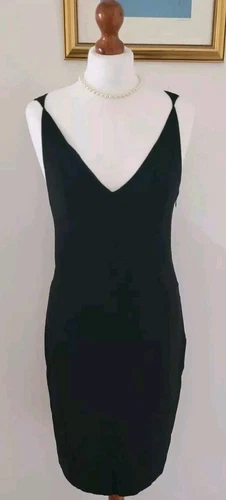 Autentico abito classico nero CHRISTIAN DIOR BOUTIQUE PARIS FR36 UK8