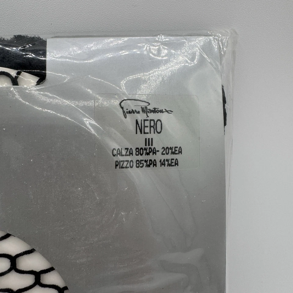 Pierre Mantoux Leggings a Rete Couture Nero Tg III Large Italia Confezione Sigillata - Immagine 3 di 4