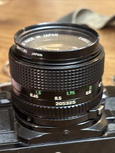 Canon A-1 Black 35mm Film Camera Body New FD 50mm F1.4 Lens - Picture 12 of 21