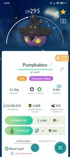 Shiny Pumpkaboo(XXL)  Wearing a Spooky Festival Pokemon GO