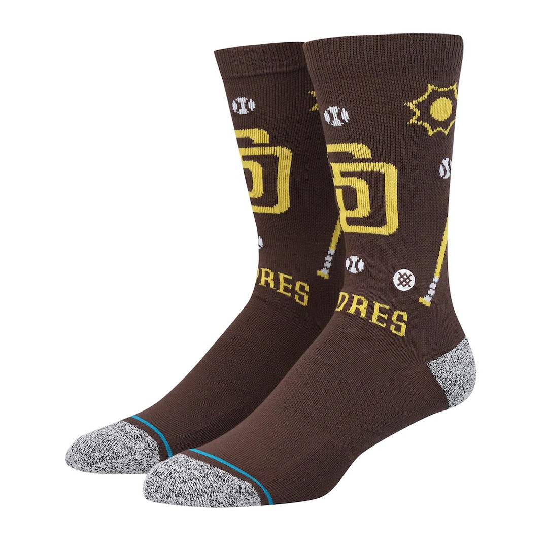 Stance SD Landmark INFIKNIT Crew Socks Brown Graphic Print Sock 4790₽
