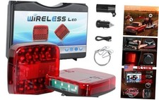 Wireless Trailer Lights Magnetic, New Rechargeable LED Trailer Light Kit, Red