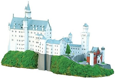 Doyusha Plastikmodell im Maßstab 1:220 von Schloss Neuschwanstein ein altes d...
