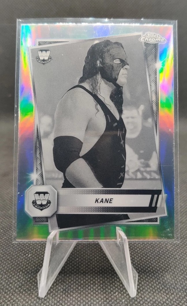 2025 Topps Chrome WWE Sepia Refractor #4 Kane wrestling Card