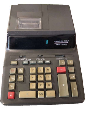 Casio DL-250LA Printing Calculator Heavy Duty Adding Machine Tested Working