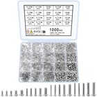 1000 Stk Kleine Schrauben Set, M1.6 M1.7 M2 M2.5 M3 Mini Mikro Schrauben Sortime