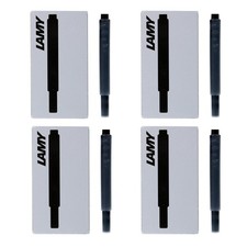 Lamy Fountain Pen Ink Cartridges - Black Ink, Pack of 20 - Smooth Writing