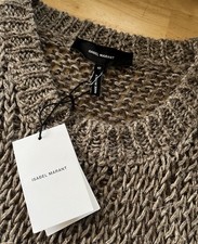 NWT 485 Isabel Marant Made in Italy Open Knit Linen Sweater Midi Dress 40 US 8