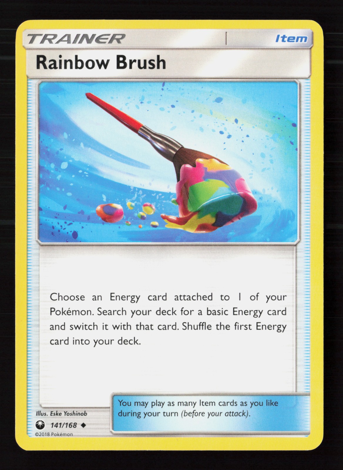 Rainbow Brush 141/168 Pokemon TCG SM - Celestial Storm MP