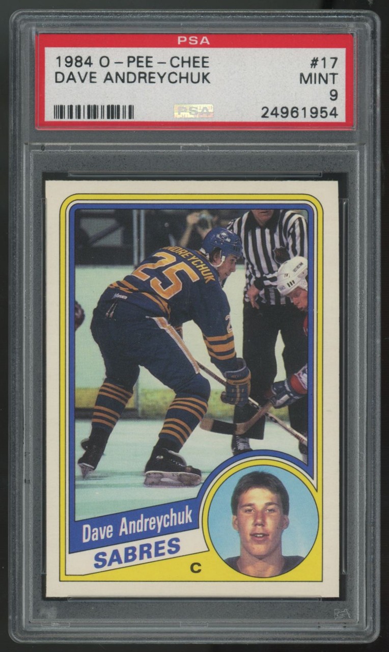 1984-85 O-Pee-Chee Dave Andreychuk RC #17 PSA 9