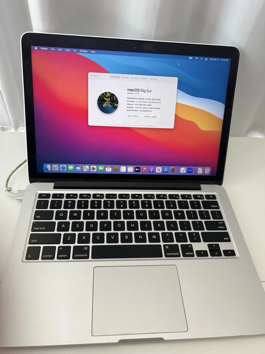 MacBook Pro macOS 10.12, Sierra Apple 13-13.9 in Screen for sale