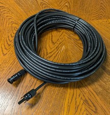 100 FT 10 AWG Solar PV Wire 600V Black PV / Extension Cable with MC4 Connectors
