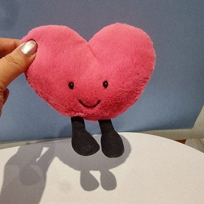Jellycat Herz Tiny Hot Pink Herz ohne Arme ( Original ) Retired 