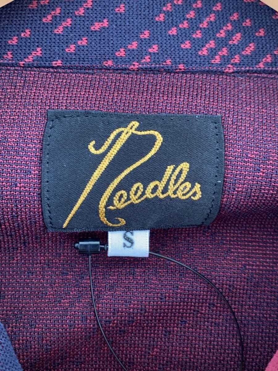 Needles S Polyester Allover Pattern Jacket Burgun… - image 3