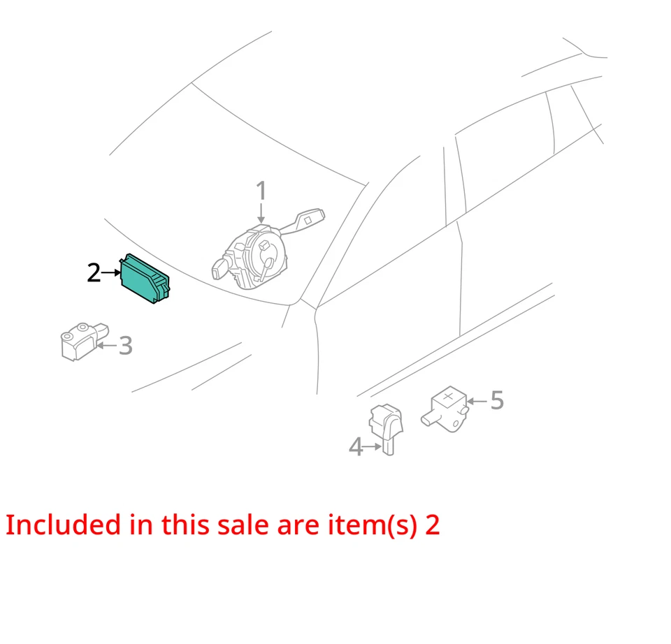 Módulo de controle de airbag 2011-2017 BMW X3 unidade fabricante de equipamento original - Imagem 4 de 4