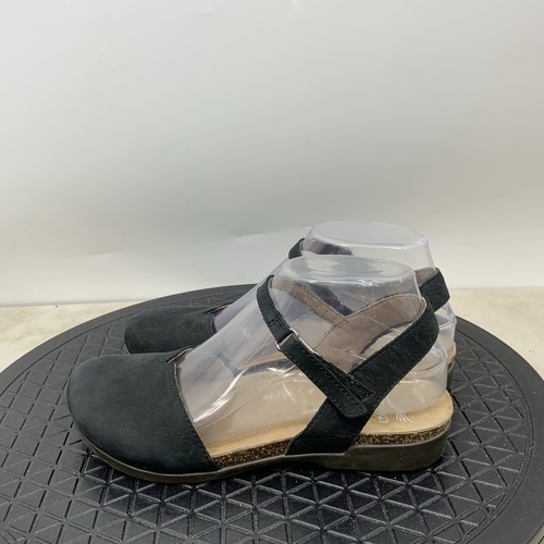 Sandali Dansko donna 36 taglia 5,5 6 scarpe nere pelle Mary Janes zoccoli regolabili - Foto 4 di 10