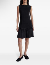 Proenza Schouler Sleeveless Martine Dress Micro Pleat Black 0 2 4 6 NWT $595