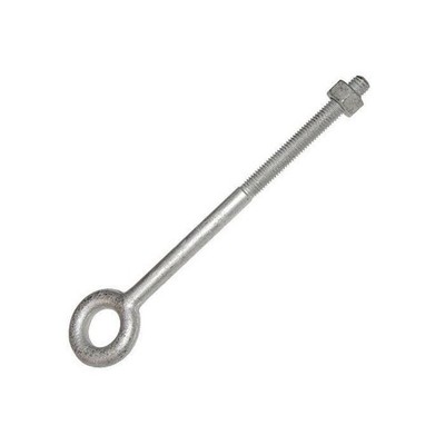 Fehr Brothers EB500X08 Eye Bolt 1/2'' Round, 2600 lbs WLL, 8'' Shank, Includes Nut