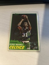 1981-82 TOPPS #5 CEDRIC MAXWELL Signed Celtics Autographed Basketball Card
