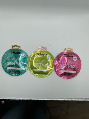 Freeman 3 Pack Sheet Face Masks Yummy Scents