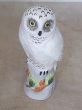 Vintage Crown Staffordshire Model Figurine Bird SNOWY OWL  By Linley Adams 