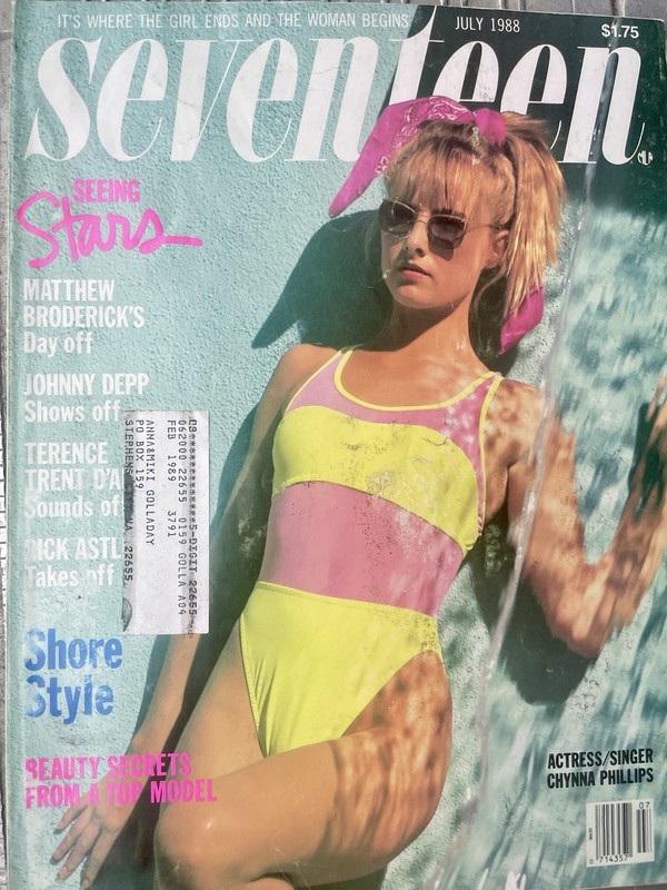 Vintage Seventeen Magazine July 1988 Star Crazy Issue Beauty Secrets Fashion
