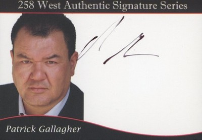 258 WEST AUTHENTIC PATRICK GALLAGHER 458/500 AUTOGRAMMKARTE