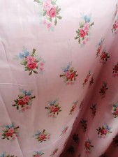 Laura Ashley Florette pink new vintage fabric 5 yards 1988
