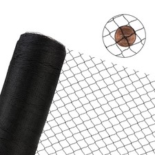 25X50 FT Bird Netting for Chicken Coop, 1 in Mesh, Woven Chicken Netting Roof...