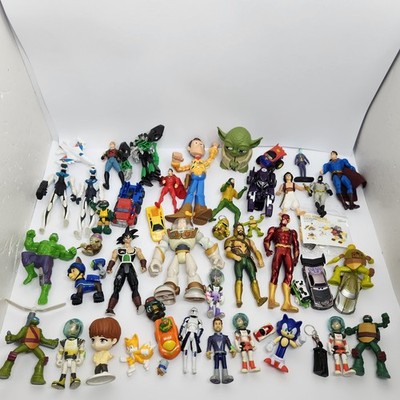 Kids Toys Bulk Lot Action Figures Mixed DC Comics Marvel Disney TMNT COL-4964