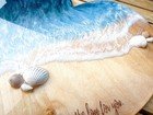 Ocean Resin Heart Wall Art Christian Faith Decor Handmade 12” x 12” — photo 3