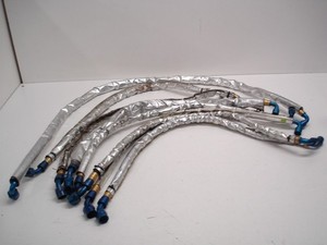 8 NASCAR 8an x WIGGINS 32"-52" BMRS STAINLESS BRAIDED LINES HOSES FUEL OIL WATER